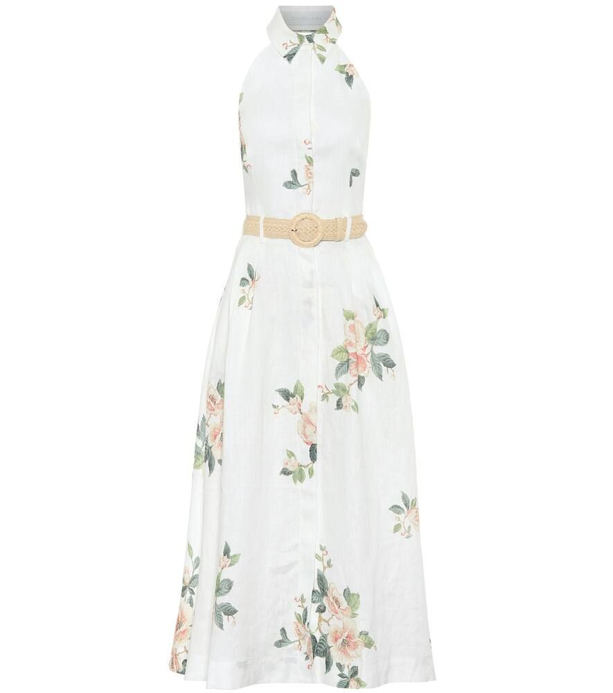 Kirra floral linen midi dress | Mytheresa (US/CA)