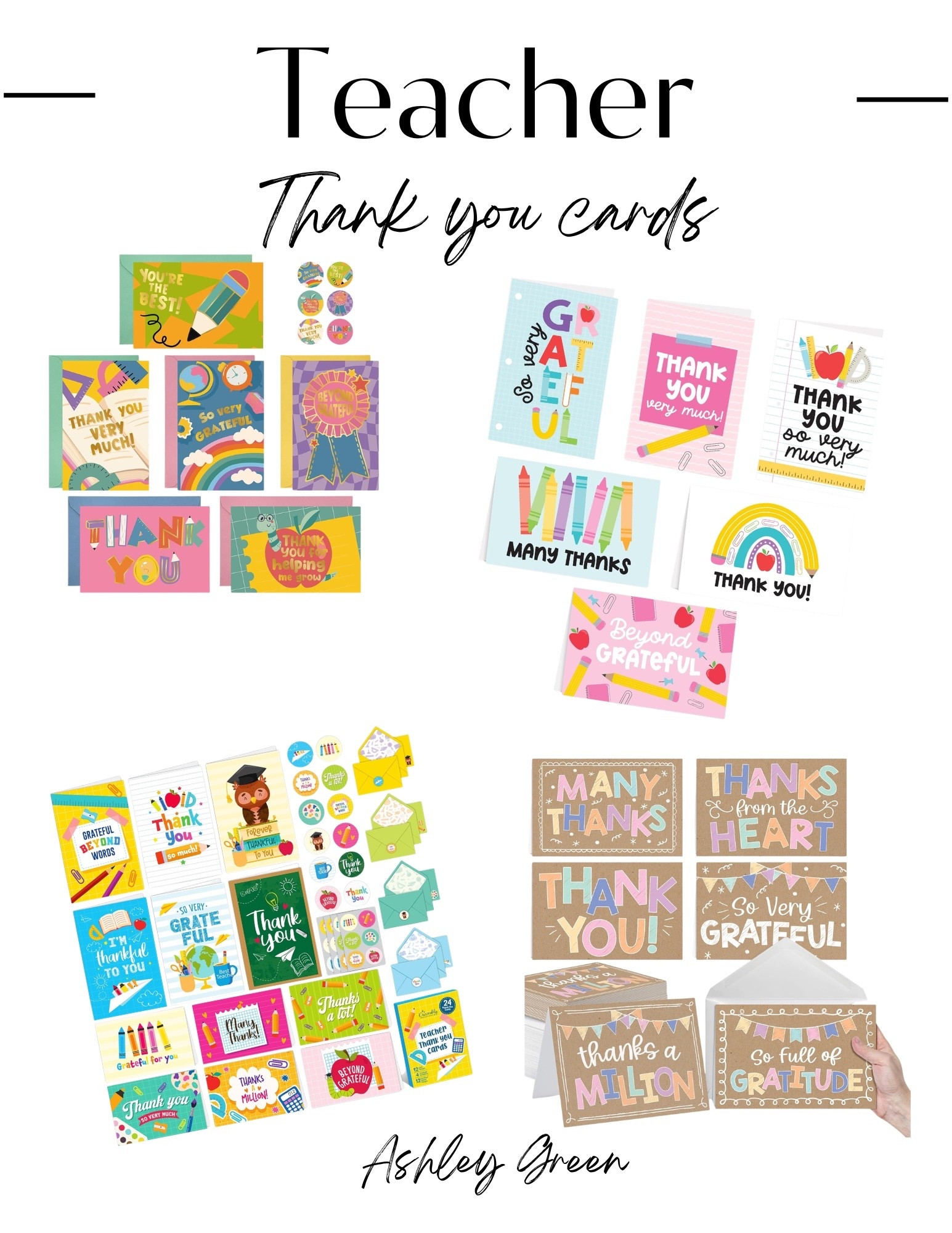 Get ready for the end of the year teacher gifts and teacher appreciation day with these cute thank you cards! #teacher #ltkteacher

#LTKSeasonal #LTKKids