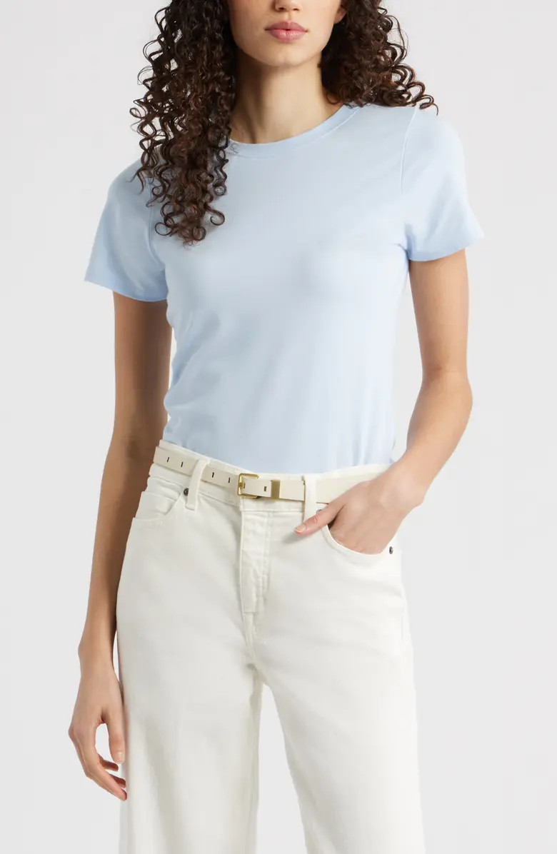 Pima Cotton Blend Crewneck T-Shirt | Nordstrom