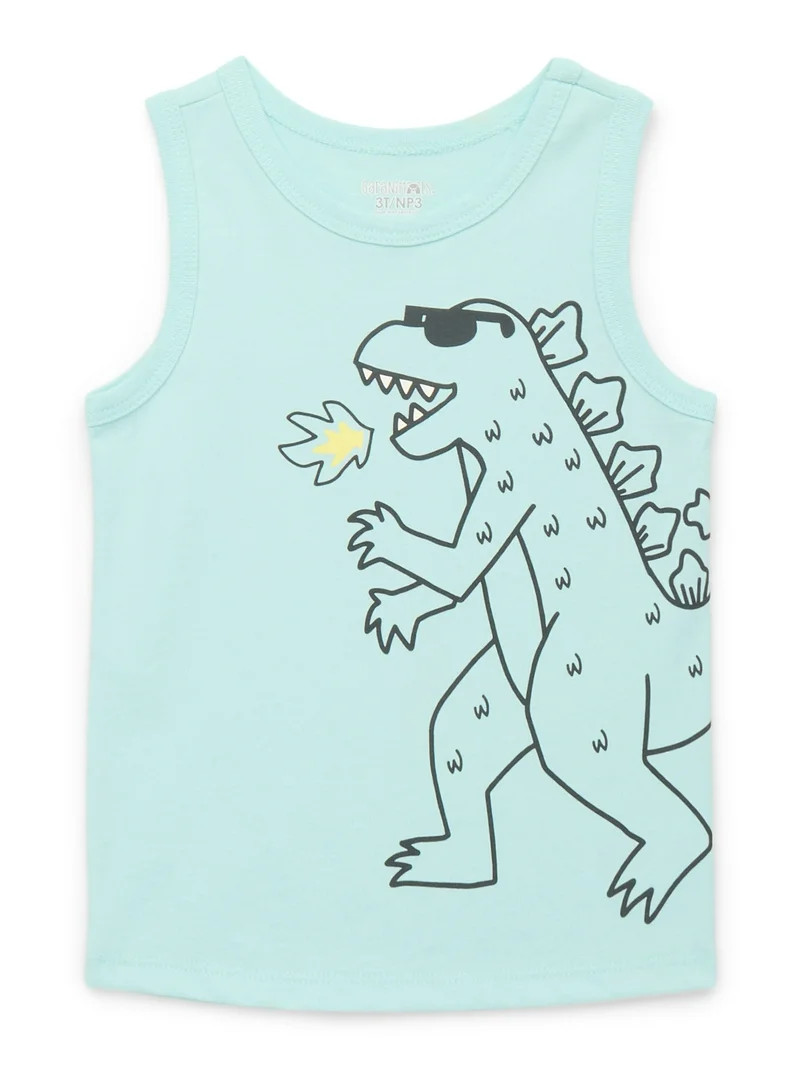 Garanimals Toddler Boys Graphic Jersey Tank Top, Sizes 18M-5T - Walmart.com | Walmart (US)