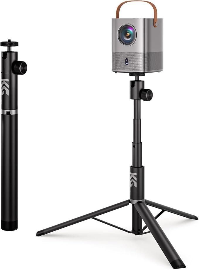 KraftGeek Portable Projector Stand for Outside, 32" Adjustable Projector Stand Tripod for Home & ... | Amazon (US)