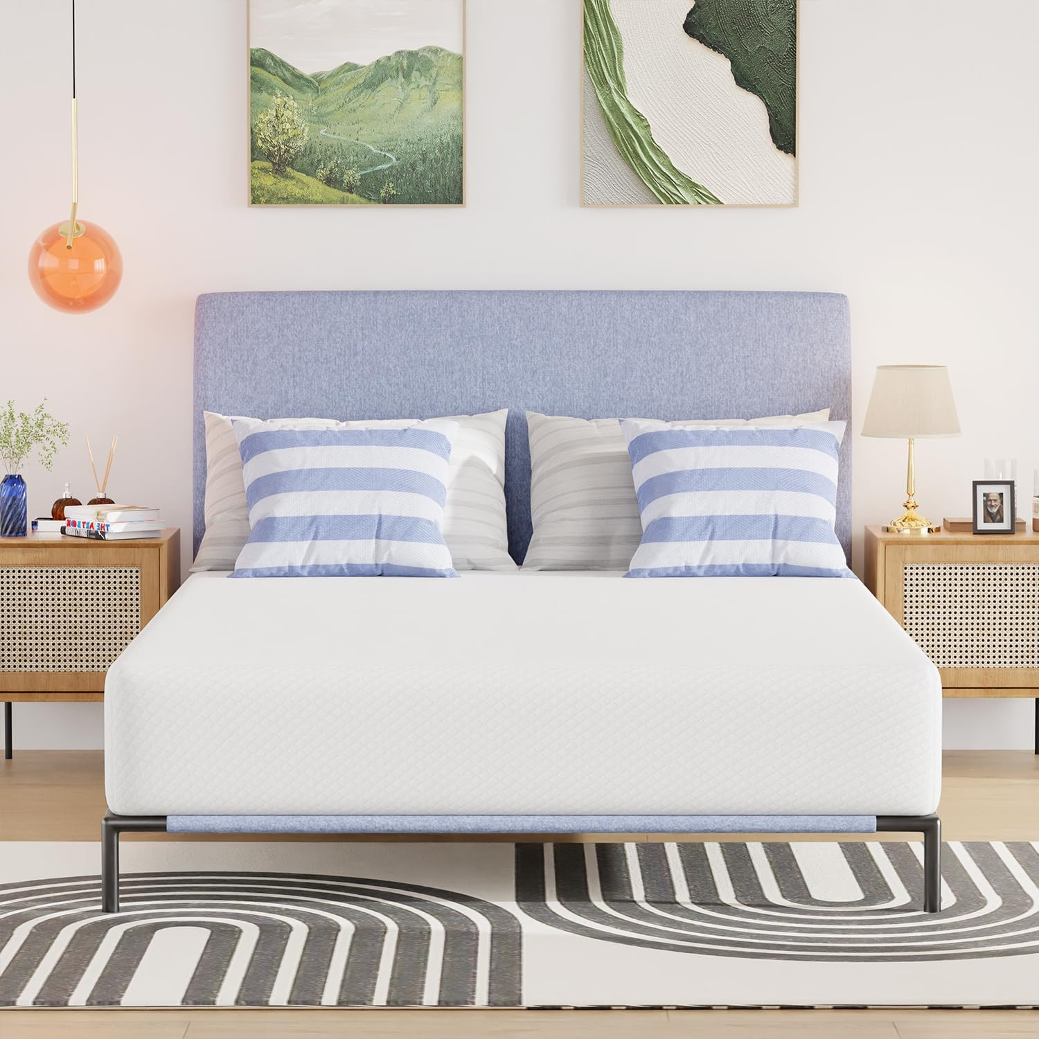 FDW | 10 Inch Full Mattress | Medium Firm | Gel Memory Foam | White | Amazon (US)