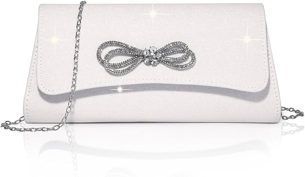 Labair Womens Evening Bag Sparkly Bow Clutch Purse Wedding Prom Formal Purses Party Cocktail Hand... | Amazon (US)