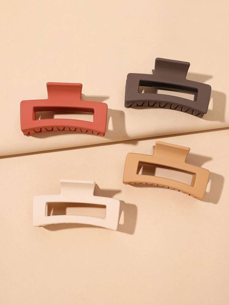 4pcs Geometric Hair Claw | SHEIN