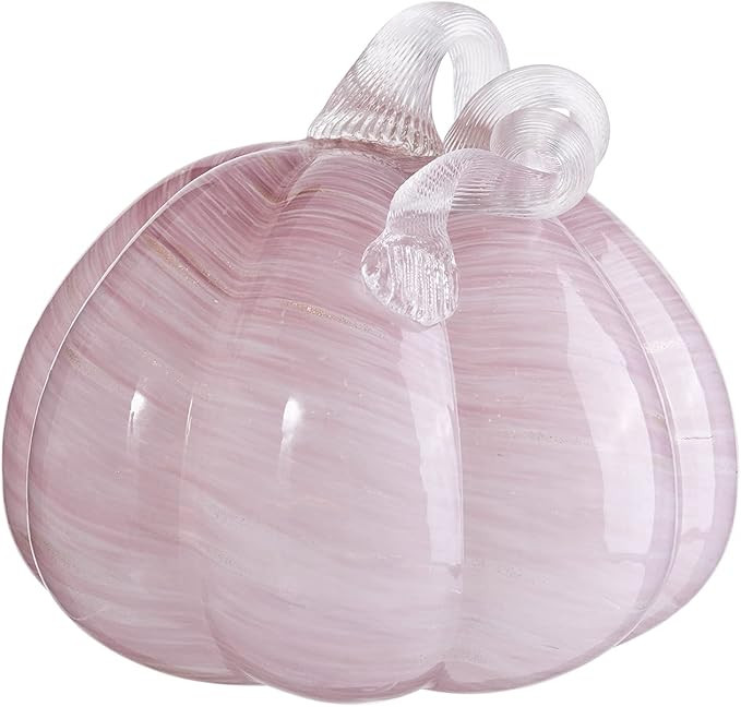 Gorgeous Home Glass Pumpkin Decorations for Halloween Fall Harvest Thanksgiving Handmade Art Coll... | Amazon (US)