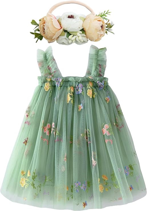 BGFKS Layered Tulle Tutu Dress for Toddler Girls,Baby Girl Rainbow Tutu Princess Skirt Set with F... | Amazon (US)