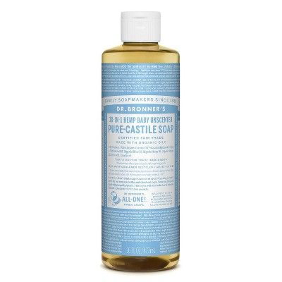 Dr. Bronner's Baby Unscented Pure-Castile Liquid Soap - 16oz | Target