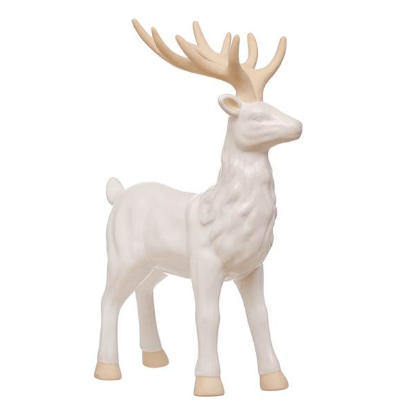 Tan Ceramic Deer Décor, 11", Natural, sold by At Home | At Home