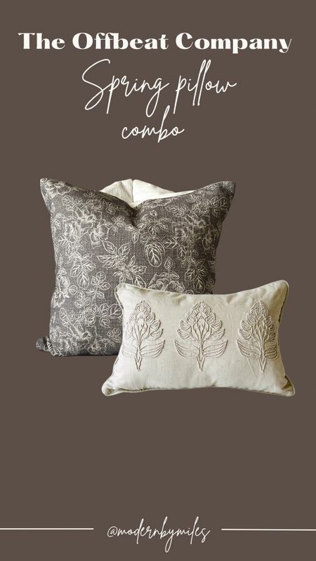 Gorgeous pillows, both on sale!

Pillow combo, spring pillows

#LTKunder50 #LTKsalealert #LTKhome