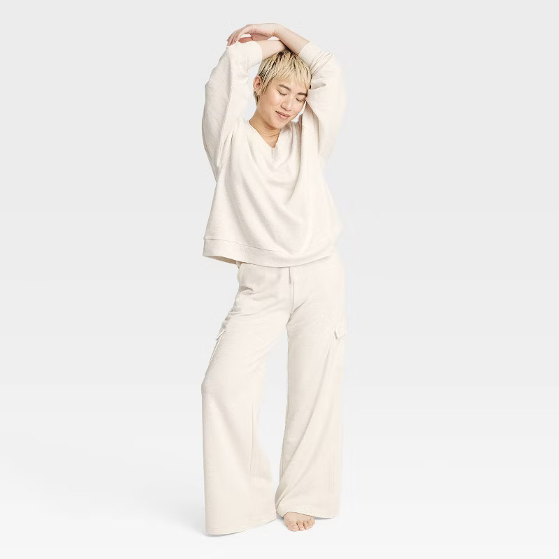 Women's French Terry Oversized Lounge Sweatshirt - Colsie™ | Target