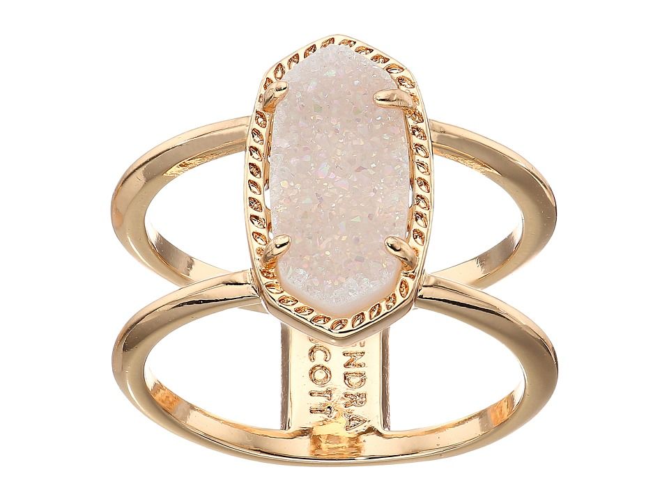 Kendra Scott - Elyse Ring (Rose Gold/Iridescent Drusy) Ring | Zappos