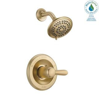 Delta Lahara 1-Handle 1-Spray Shower Faucet Trim Kit in Champagne Bronze (Valve Not Included) T14... | The Home Depot
