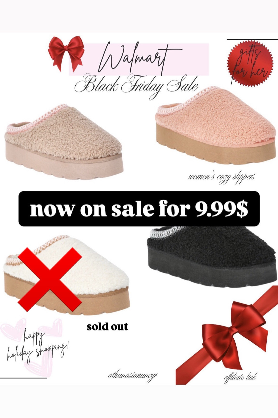 10$ slippers 


#LTKGiftGuide #LTKSaleAlert #LTKHoliday