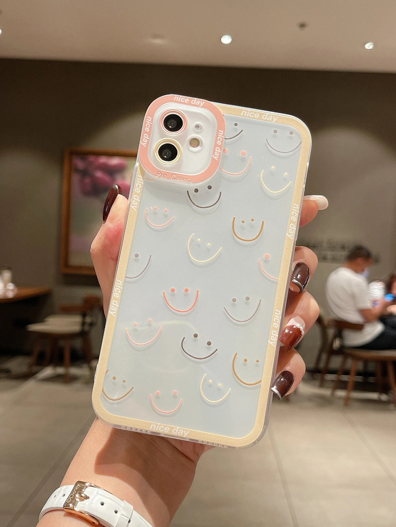 Cartoon Face Clear Phone Case | SHEIN