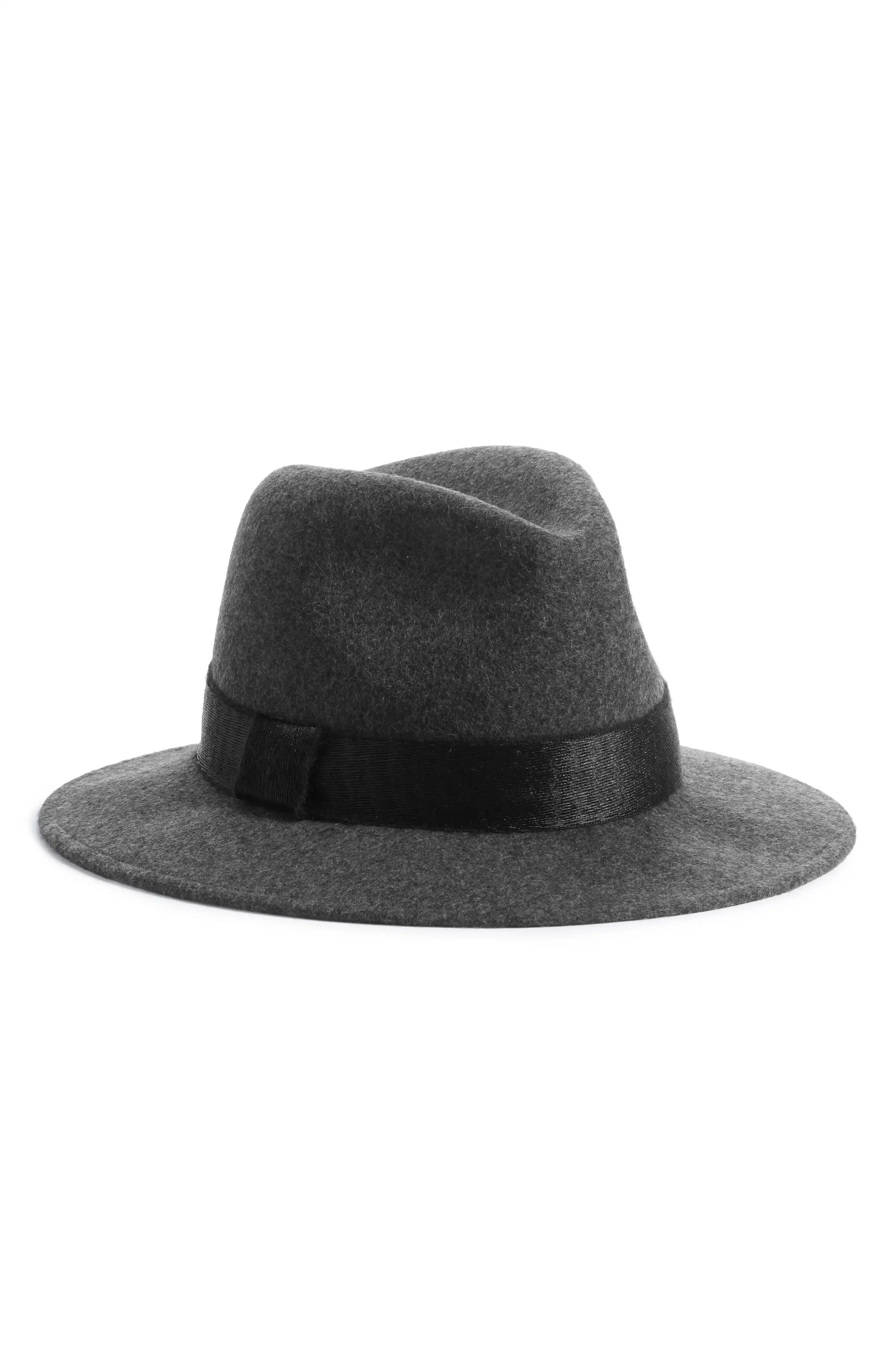 Shine Trim Wool Fedora Hat | Nordstrom