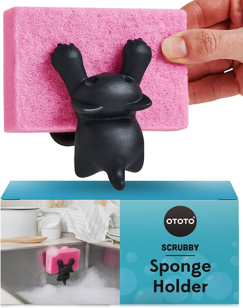 OTOTO Cute Sponge Holder for Kitchen Sink - - Dishwasher Safe Dish Sponge Organizer- Compact, Sin... | Amazon (US)