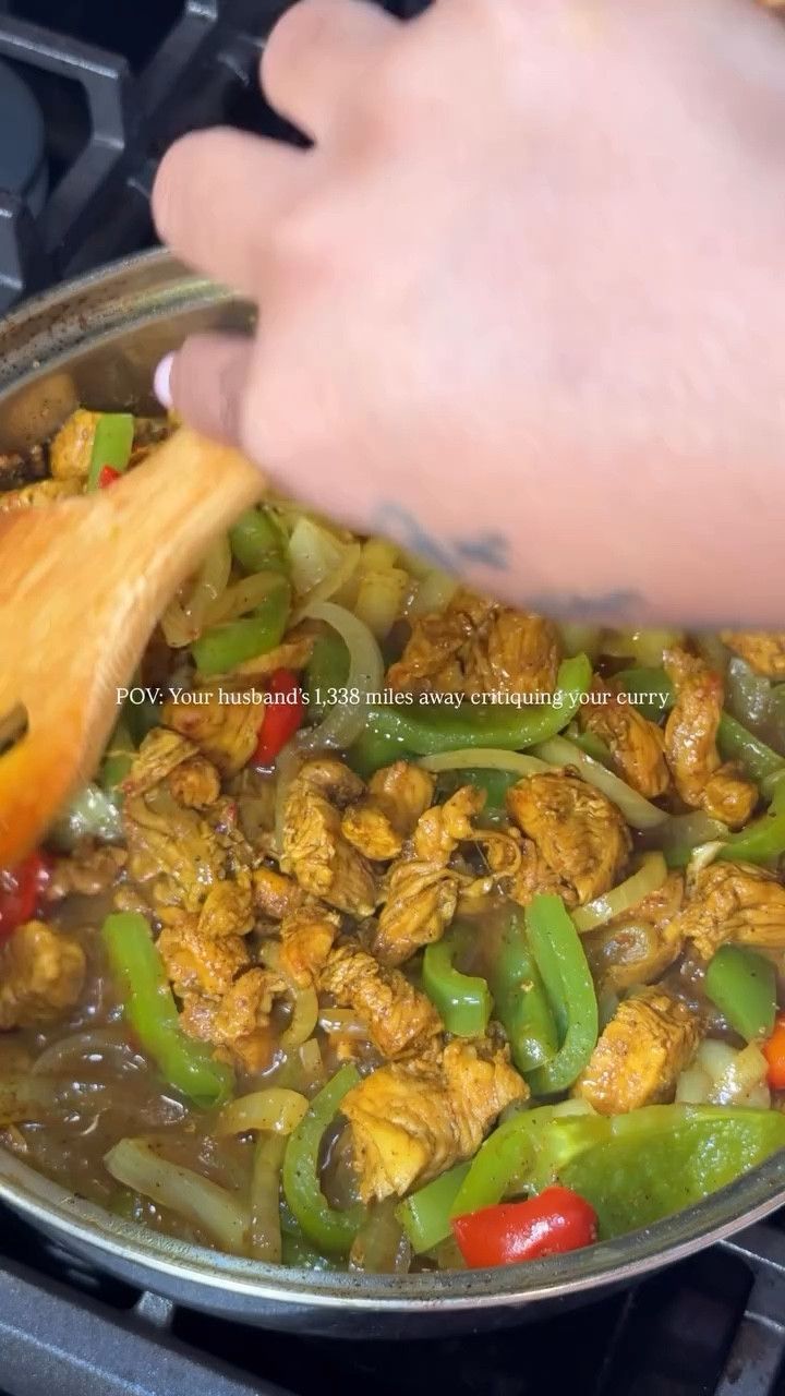 My Jamaican husband is 1,338 miles away but still managed to micromanage my curry chicken tonight 😅

Every. Single. Step.

“Not enough seasoning.” “You’re cutting it wrong.” 
“No no no, MORE curry powder.”

But I’ll admit… he was right. This came out perfect.

But here’s the secret: I used actual curry powder straight from Jamaica, my new @amazon knife set made the prep SO much easier, and I finished mine with @gracefoods ketchup because I’m fully addicted at this point 😅

Now the real question: Should I share his actual recipe or keep it in the family? 👀

Oh, and I swapped white rice for cauliflower rice to be a little healthier. He had thoughts about that too 💀
Want the full recipe with his commentary? DM me CURRY and I’ll send it to your inbox (but only if he approves first 👀)