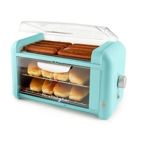 Nostalgia 8 Hot Dog Roller Grill with Cover | Wayfair North America
