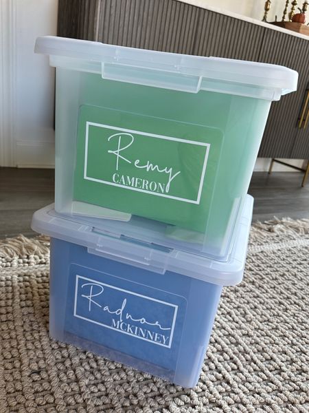 May favorite! These file boxes for the boys school stuff! Personalized from Etsy! 

#LTKKids #LTKFamily