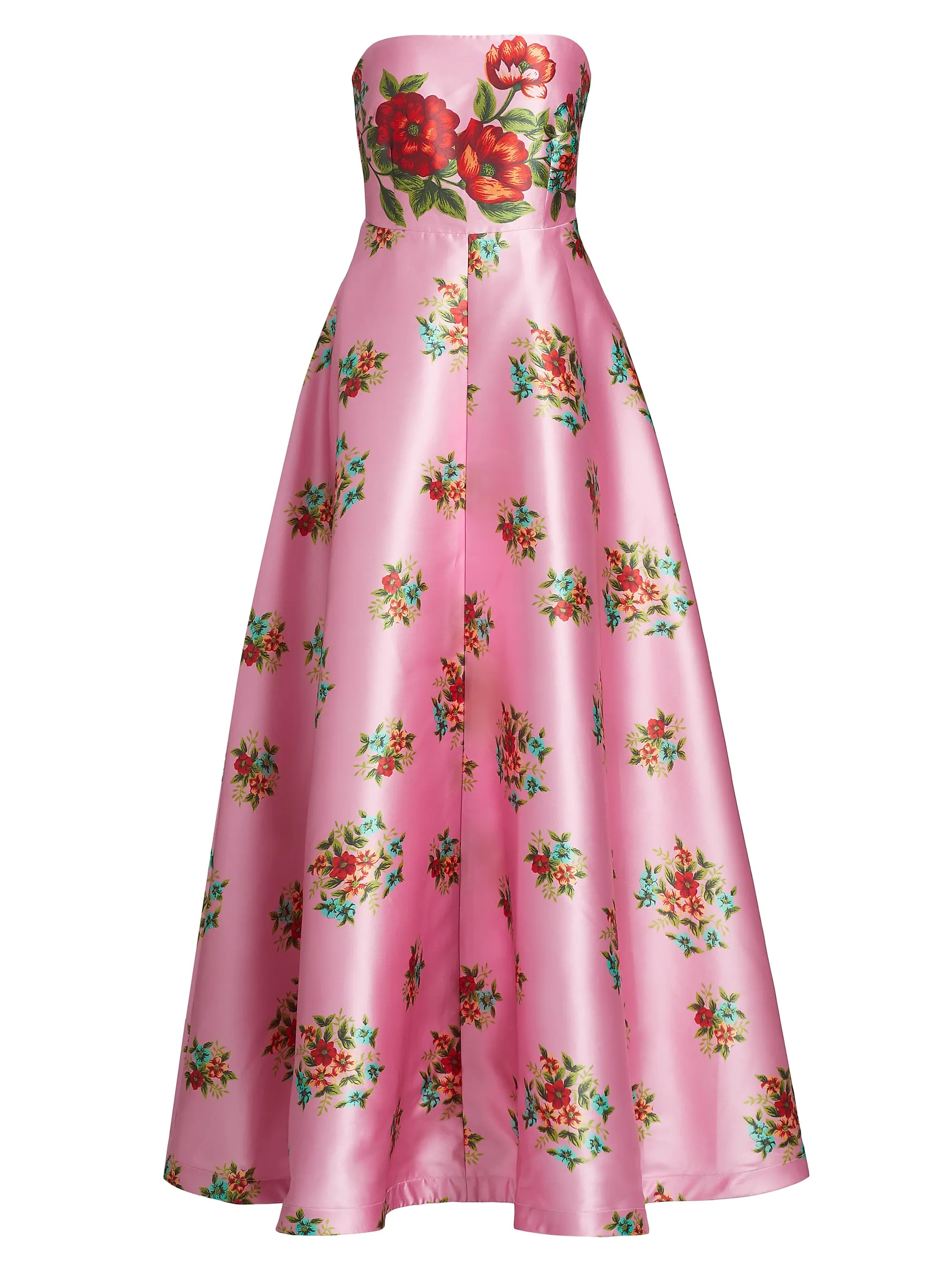 Audrey Floral Strapless Fit & Flare Maxi Dress | Saks Fifth Avenue