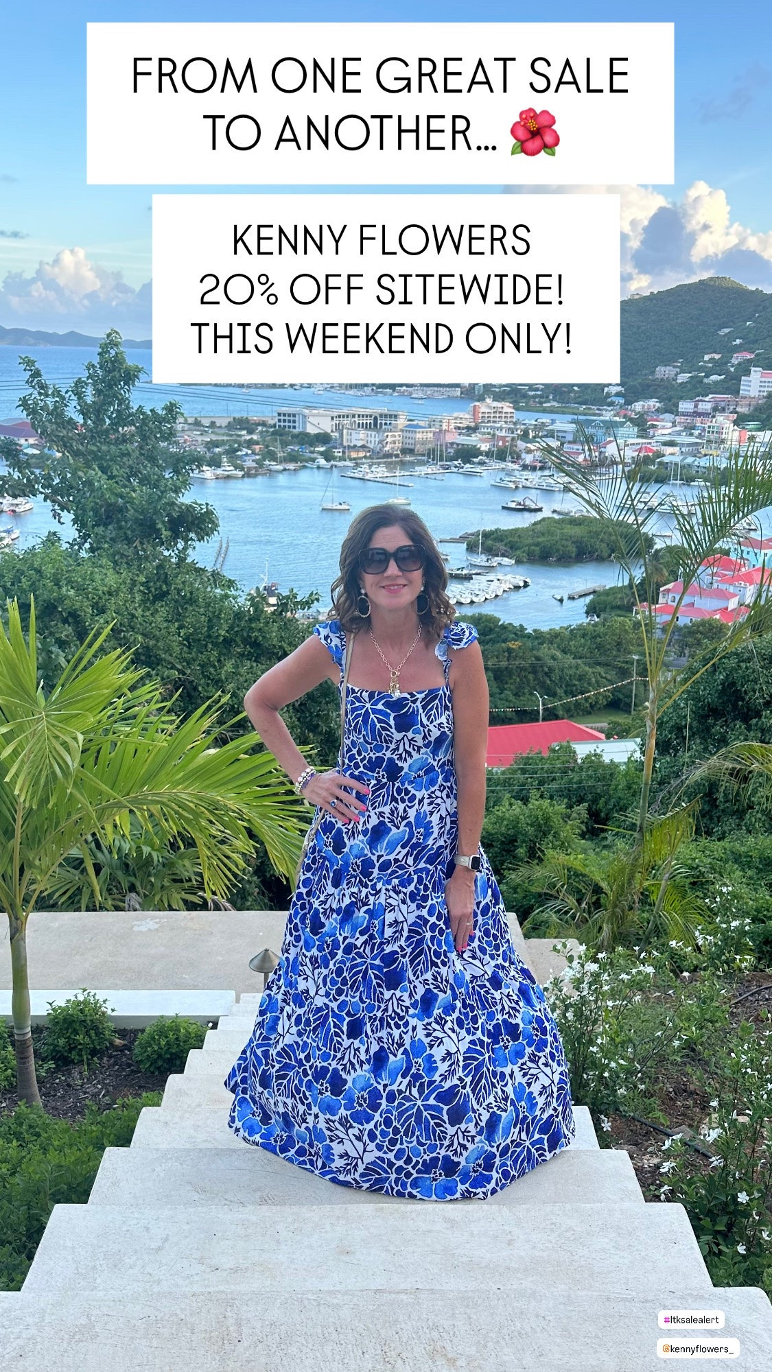 Resort Dress 

KENNY FLOWERS 20% OFF! 🌴💙

Starting the weekend with one of my all-time favorite Kenny Flowers dresses! I wore this gorgeous blue & white maxi in the BVI and it’s still one of those dresses I absolutely LOVE.

This is one of their best-selling styles and tends to sell out quickly — but right now ALL SIZES are available! 🙌 And this weekend you can grab it for 20% OFF!

Perfect for a tropical vacation, resort dinner, beach or destination wedding, date night or summer event.

Wearing size S 

I’ll be sharing LOTS of my Kenny Flowers favorites all weekend — including pieces I’ve actually worn on our travels and some newer finds! 🌺

Shop this dress + my Kenny Flowers favorites below!

#KennyFlowers #KennyFlowersStyle #KennyFlowersSale #ResortWear #ResortStyle #VacationStyle #VacationOutfit #VacationFashion #TropicalStyle #TropicalDress #MaxiDress #BlueAndWhite #BeachVacation #BeachStyle #DestinationStyle #TravelStyle #SummerDress #WeddingGuestSty

Kenny Flowers, Kenny Flowers dress, Kenny Flowers sale, Kenny Flowers maxi dress, blue and white dress, blue floral maxi dress, tropical maxi dress, resort wear, resort dress, vacation dress, vacation outfit, tropical vacation outfit, beach vacation style, resort dinner outfit, destination wedding guest dress, beach wedding guest dress, summer wedding guest dress, summer maxi dress, vacation style, travel style, Caribbean vacation outfit, BVI style, tropical resort wear, women’s vacation fashion

#LTKSaleAlert #LTKTravel #LTKOver40
