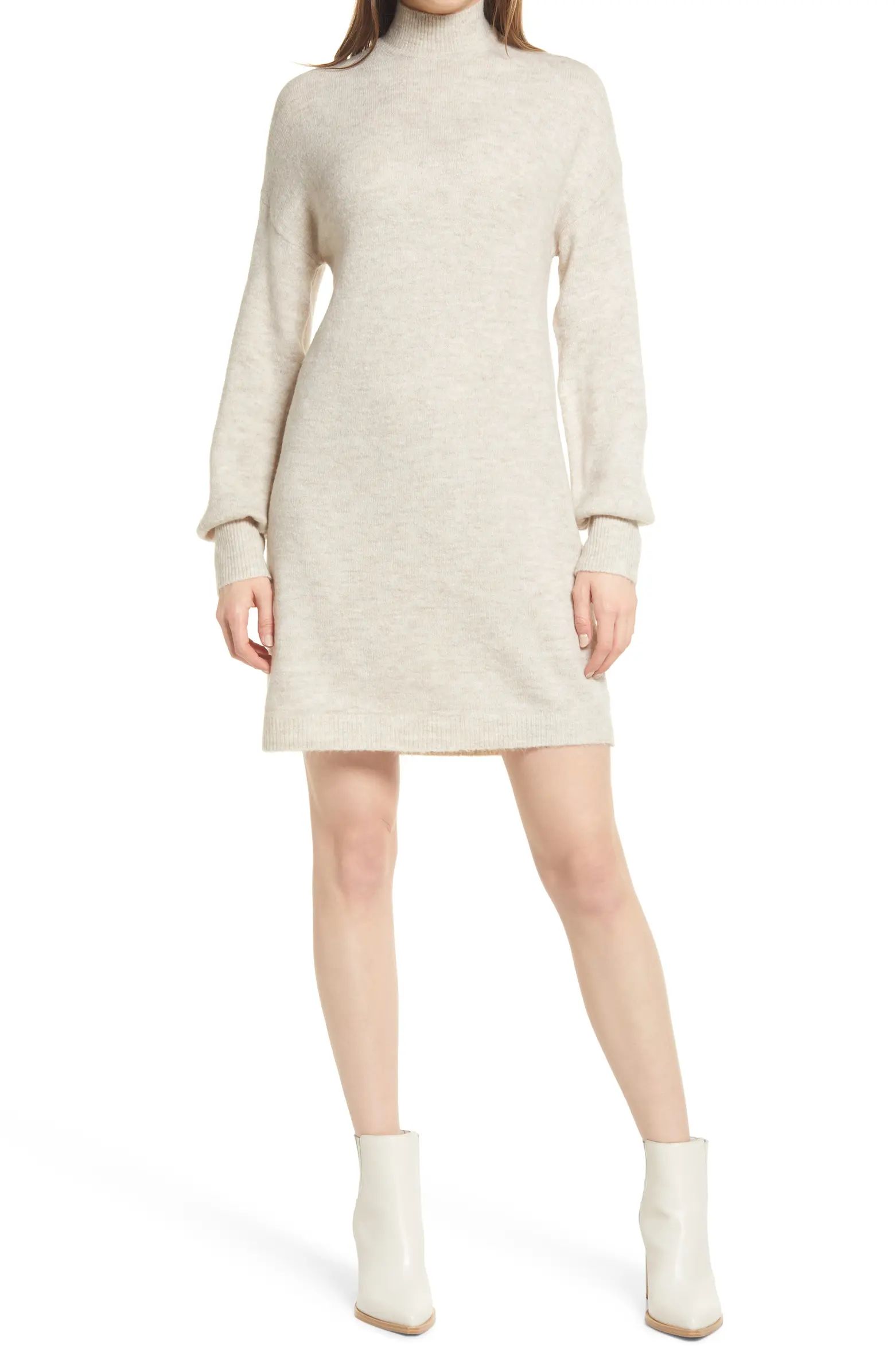 Lefile Turtleneck Long Sleeve Sweater Dress | Nordstrom