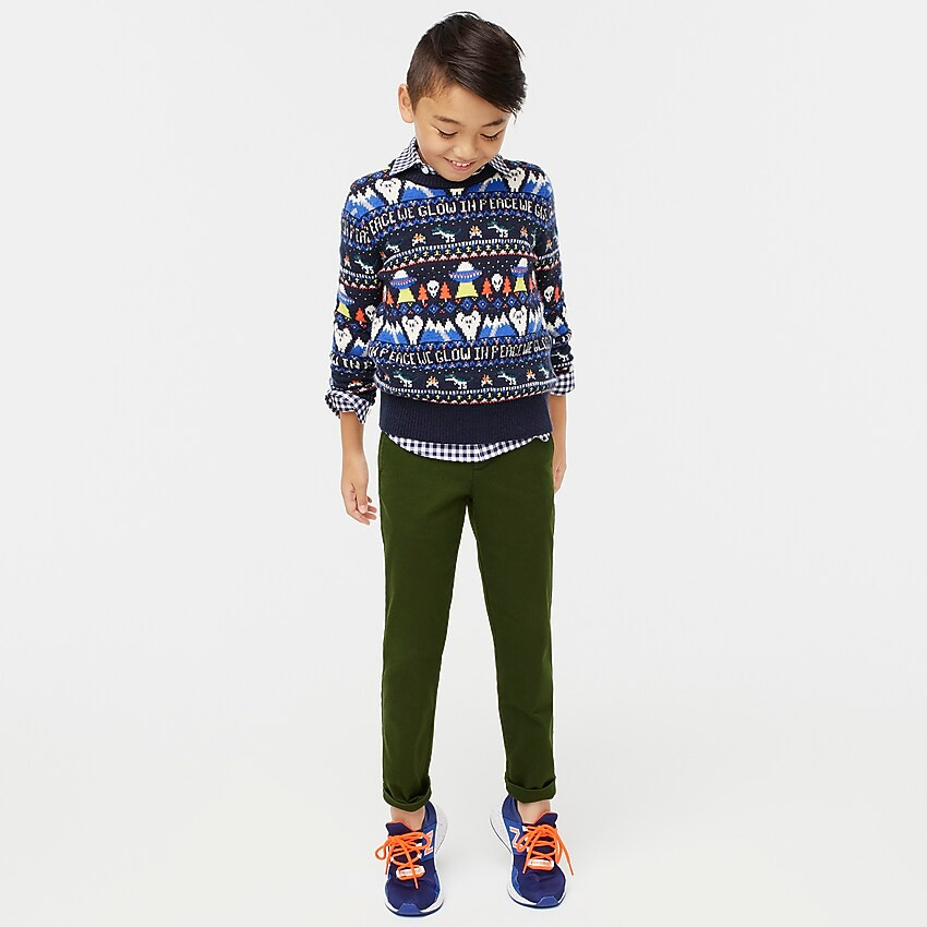 Boys' crewneck sweater in "out of this world" Fair Isle | J. Crew US