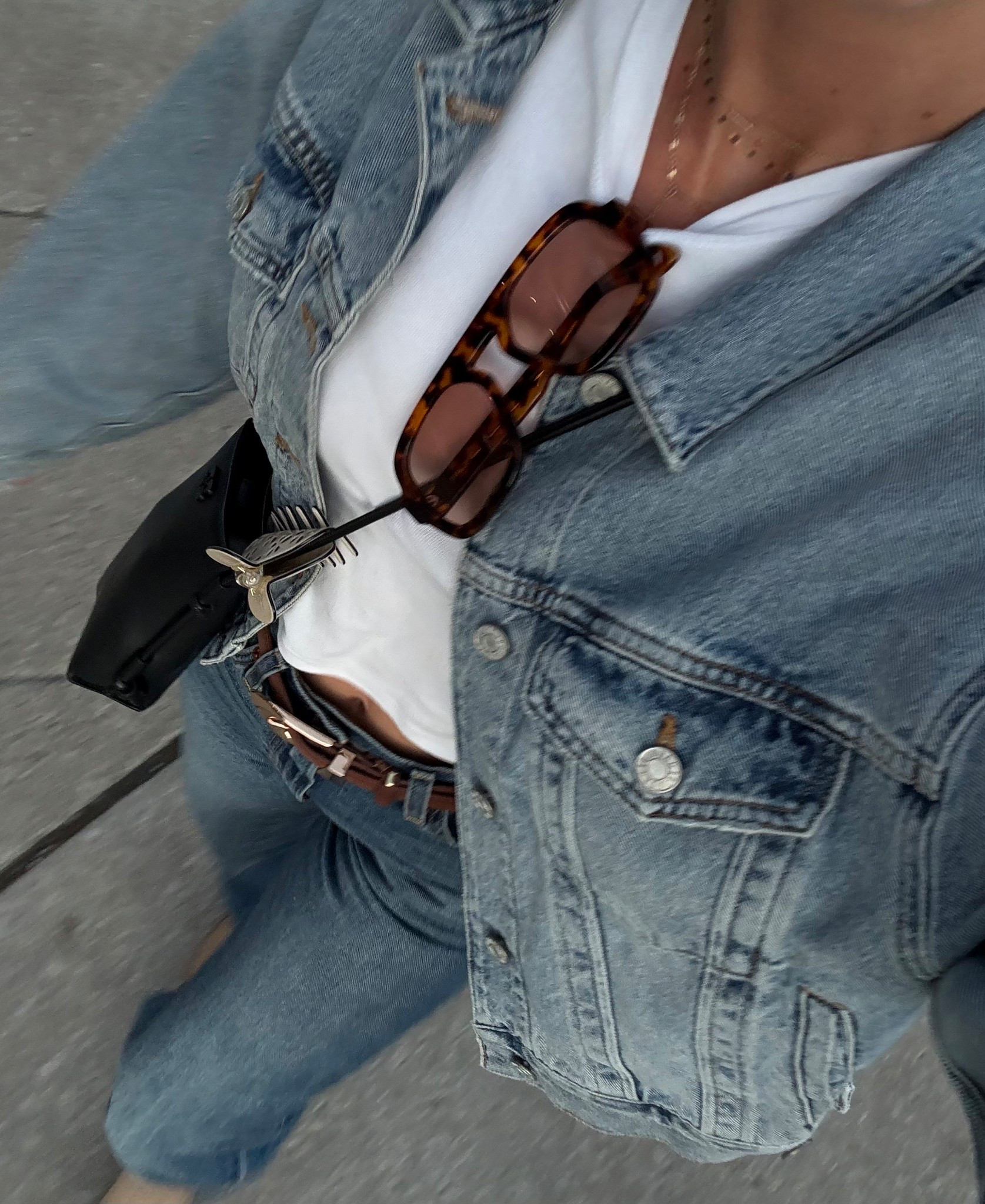 denim on denim 

#LTKTravel