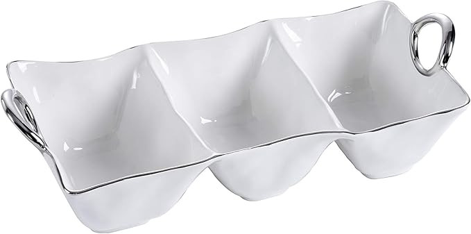Pampa Bay Handle with Style Deep Oval Server (3-Section) | Amazon (US)