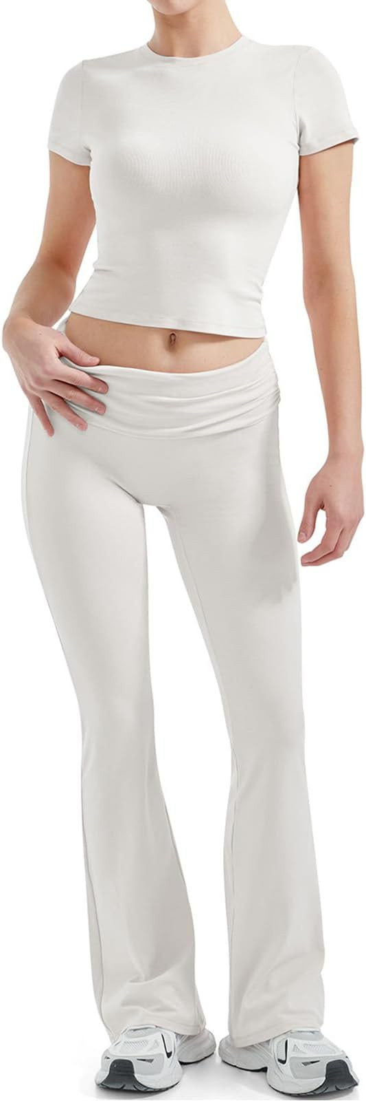 SUUKSESS Women 2 Piece Lounge Sets Going Out Y2K Foldover Pants Matching Pajamas | Amazon (US)