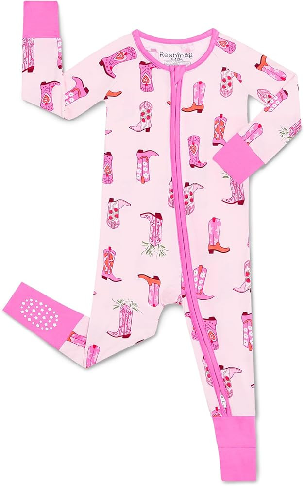 Viscose Derived from Bamboo Baby Footie Pajamas Convertible Newborn Sleeper for Baby Girl Zipper ... | Amazon (US)