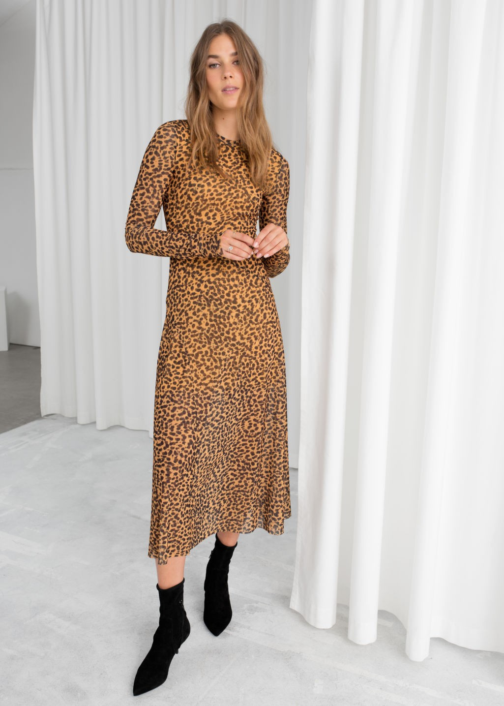 Sheer Leopard Midi Dress | & Other Stories (EU + UK)