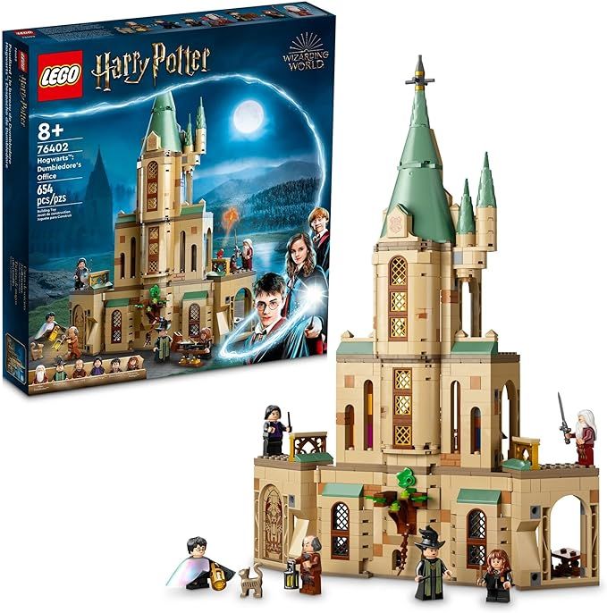 LEGO Harry Potter Hogwarts: Dumbledore’s Office 76402 Castle Toy, Set with Sorting Hat, Sword o... | Amazon (US)
