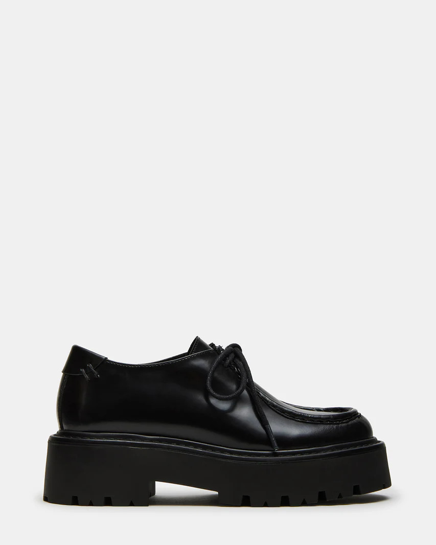 RIKKI Black Box Platform Loafer | Women's Loafers | Steve Madden (US)