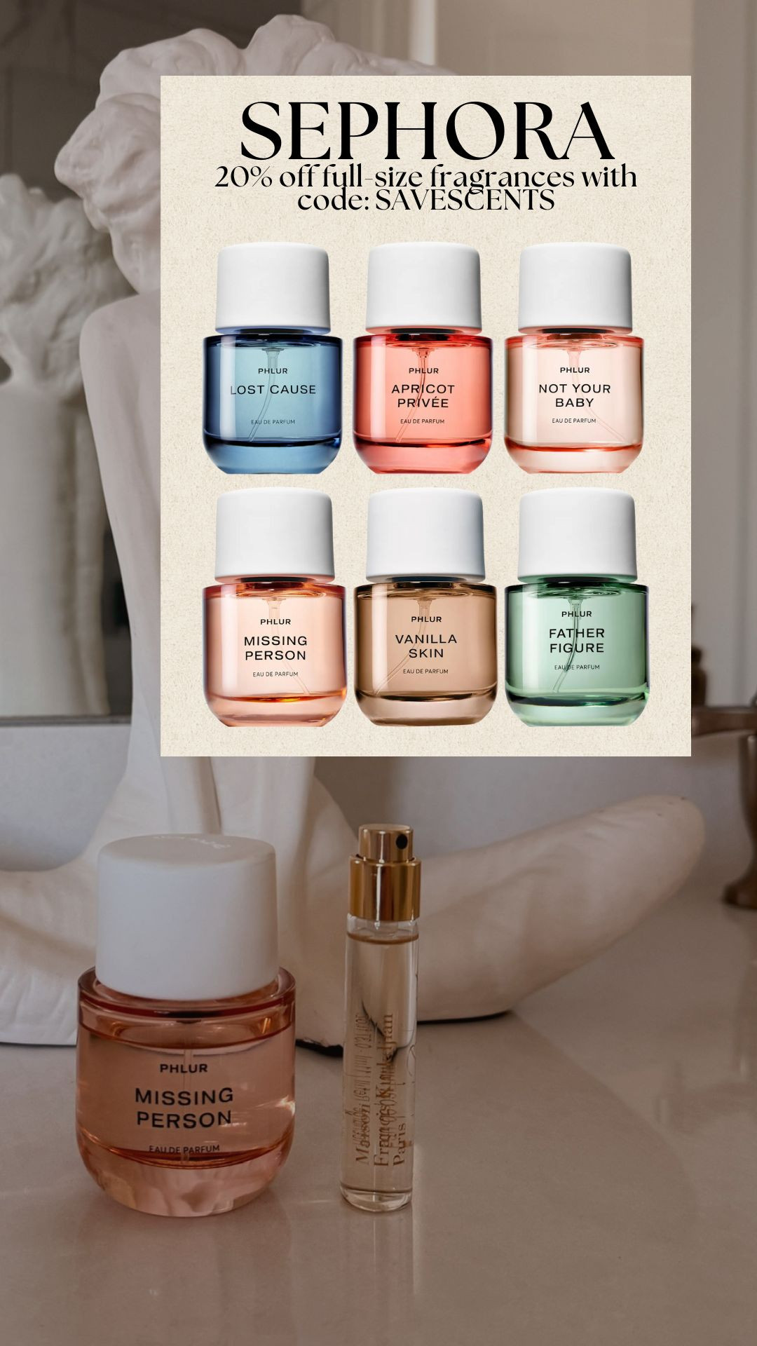 20% off full size fragrances with code SAVESCENTS from Sephora 🤍

sale alert, gifts for her, finds under 100, christmas gift, beauty gift, watchnow, new arrivals, gifts for mom, amanda west 

 #LTKHoliday #LTKSaleAlert #LTKBeauty