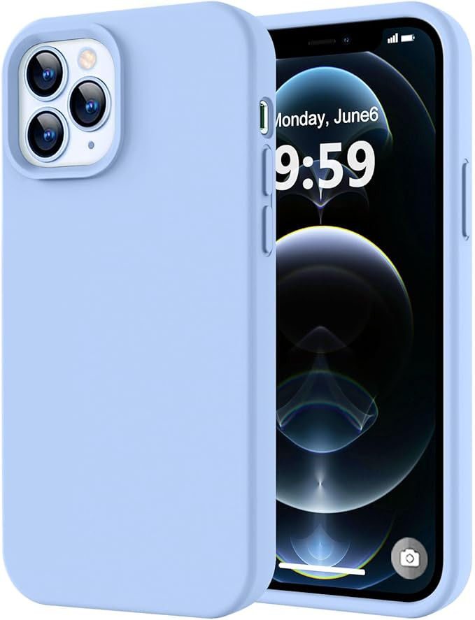 Compatible with iPhone 12 Pro Max Case | Thickening Liquid Silicone | Anti-Scratch Microfiber Lin... | Amazon (US)