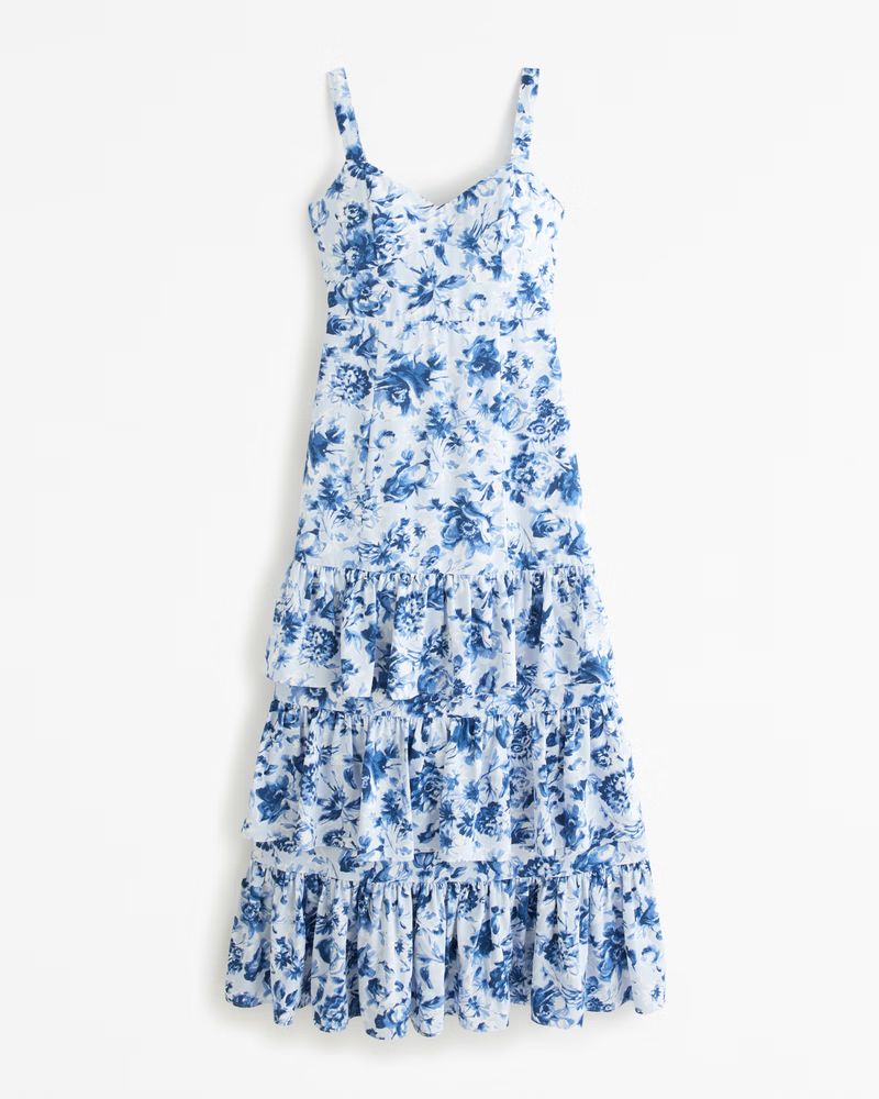Women's Drama Ruffle Tiered Gown | Women's | Abercrombie.com | Abercrombie & Fitch (US)