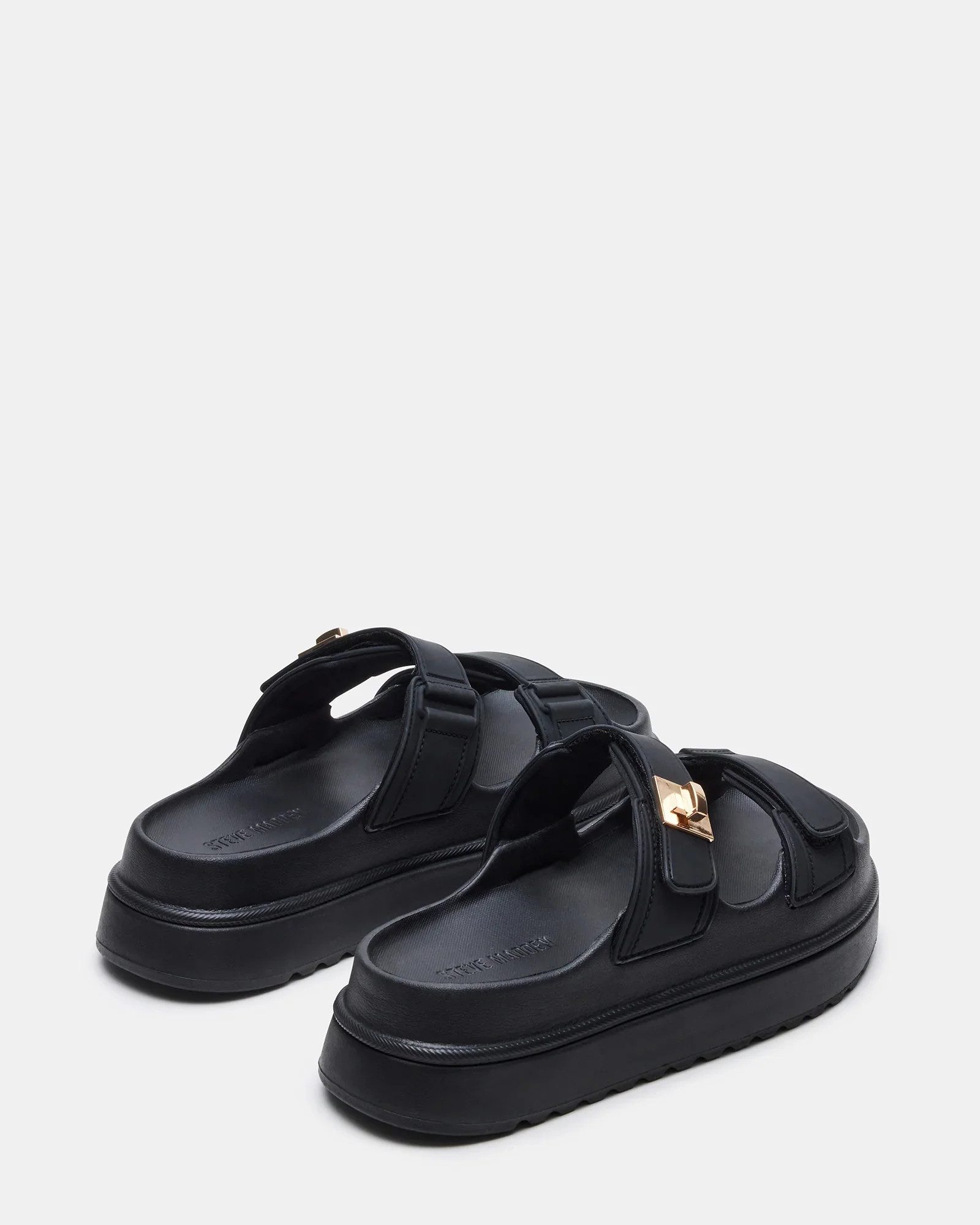 BIGSCHMONA-J Black Platform Sandals | Women's Designer Sandals | Steve Madden (Canada)