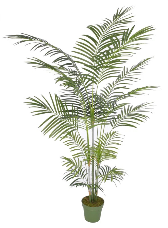 Artificial Areca Palm Tree Floor Silk Plant in Planter | Wayfair North America