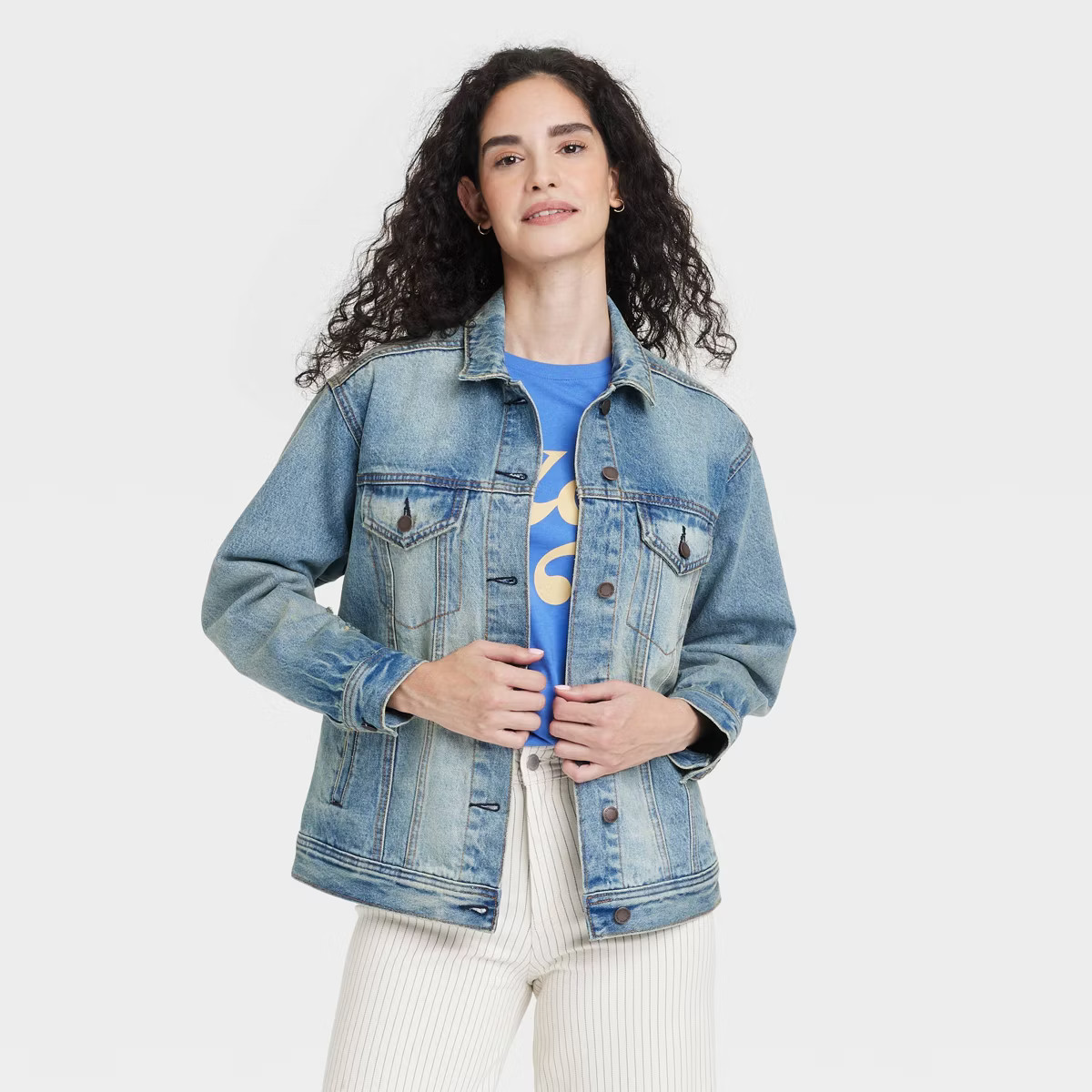 Women's Jean Jacket - Universal Thread™ Medium Wash | Target