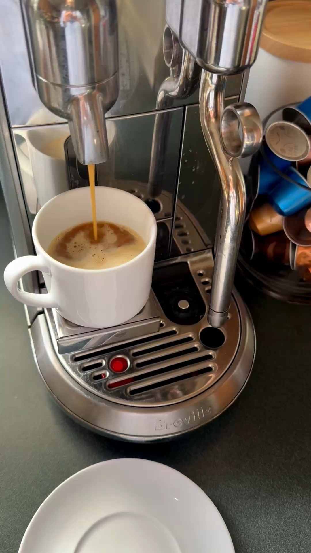 Starting my morning off right! So glad we invesyed in this espresso maker ae use every morning. So worth it! And I adore this beautiful little white espresso cup.  All linked below! Have a great day!

#LTKmorningroutine #LTKHome #LTKdayinmylife