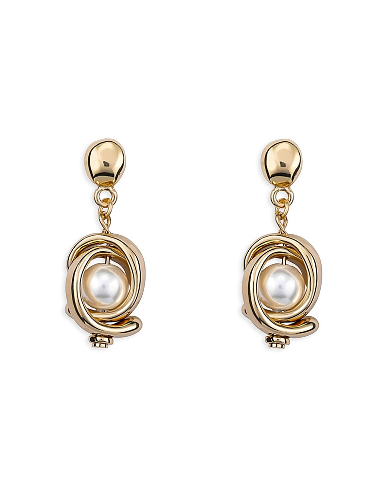Uno de 50 Planets Mother of Pearl Drop Earrings in 18K Gold Plated Sterling Silver | Bloomingdale's (US)
