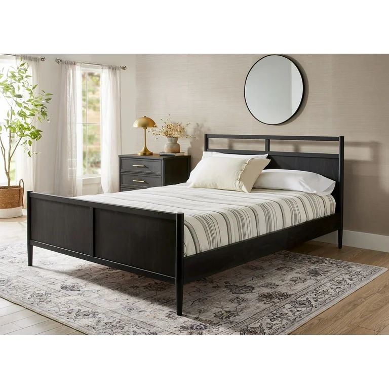 Better Homes & Gardens Oaklee Queen Bed, Charcoal Finish | Walmart (US)