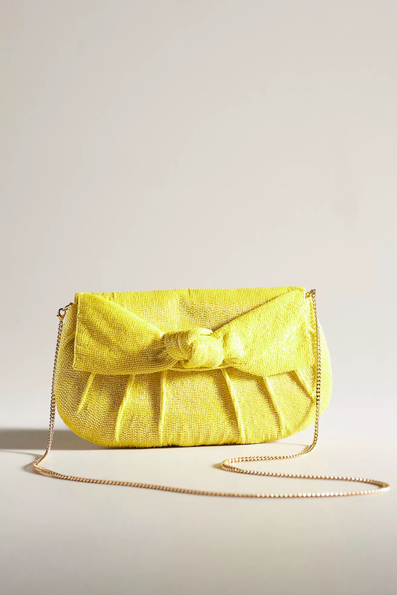 Maeve Beaded Bow Clutch | Anthropologie (US)