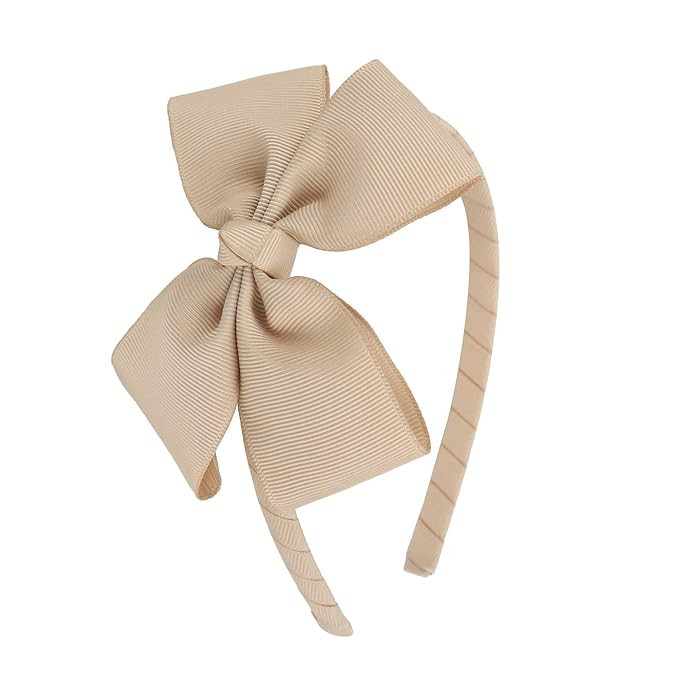 MEEDEE Hairband 1PC Tan Grosgrain Bowknot Headband for Girls Toddlers Kids Party Decoration Cospl... | Amazon (US)