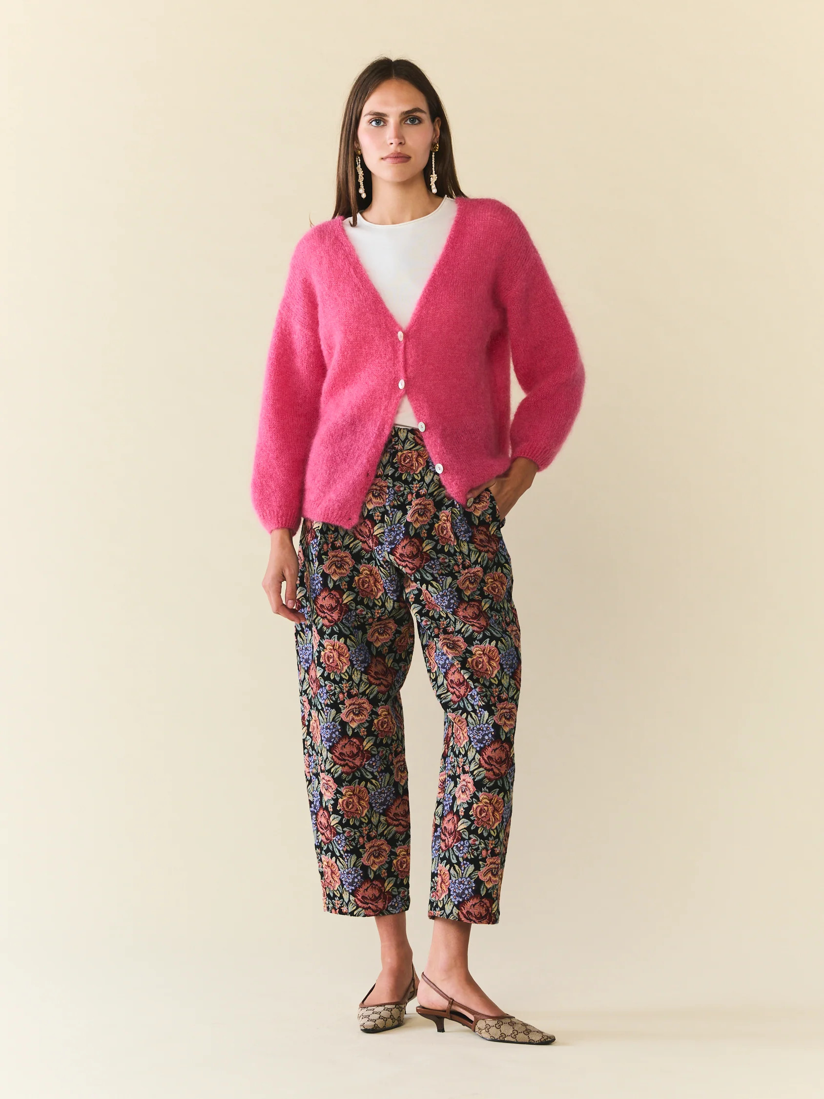 American Dreams Hot Pink Cardigan | Eddy