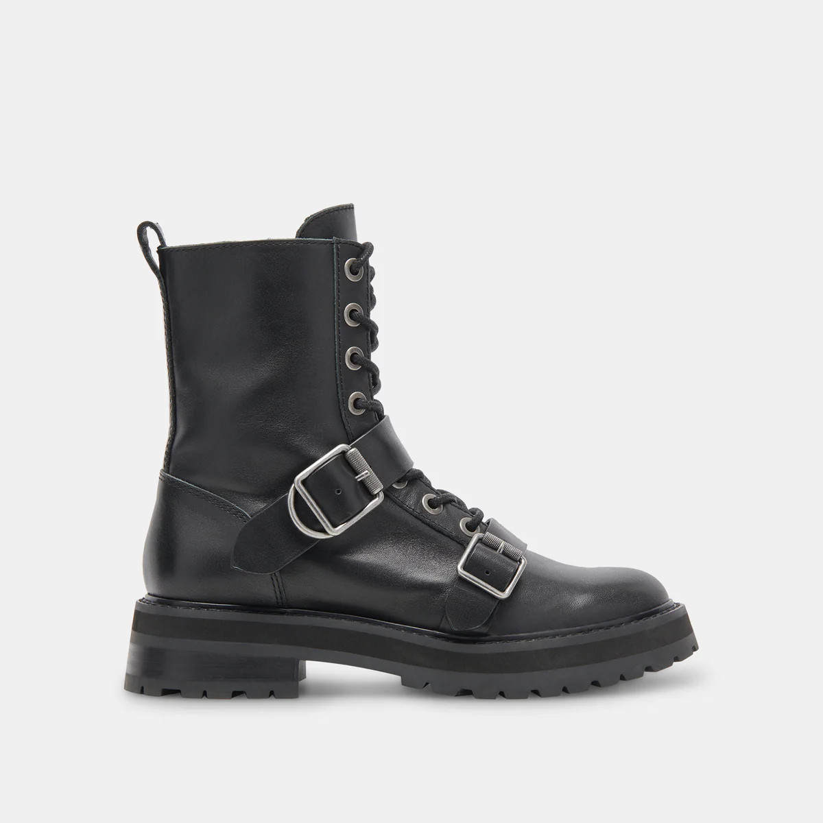 RONSON BOOTS BLACK LEATHER | DolceVita.com