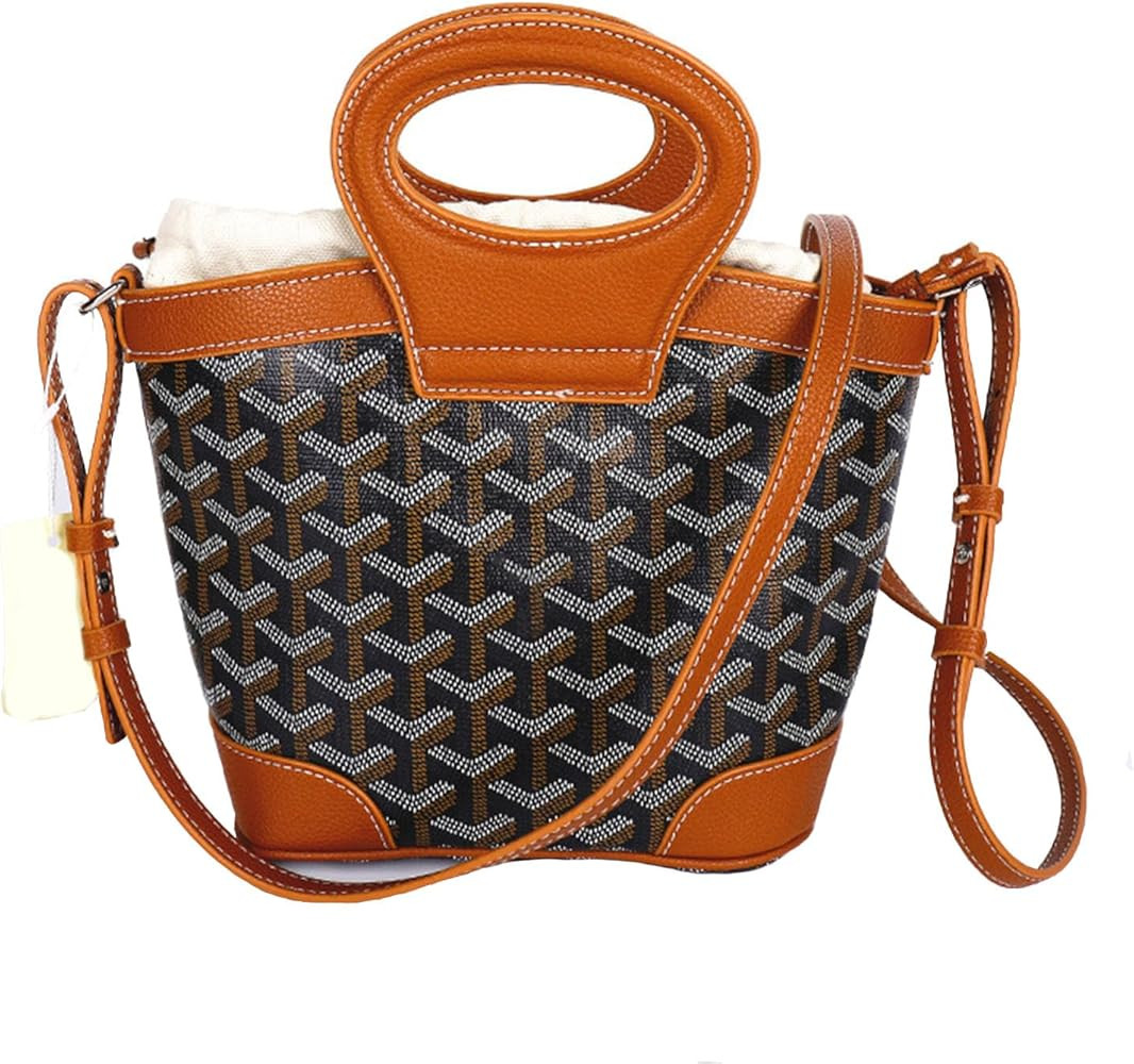 HIONRE Women's Genuine Leather Crossbody Bag - Mini Structured Shoulder Bag & Basket-Style Tote, ... | Amazon (US)