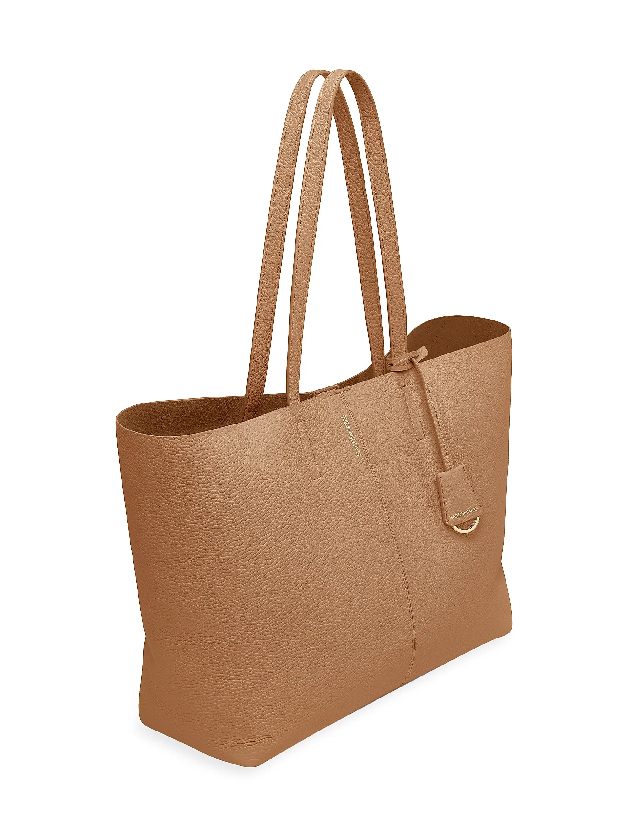 Large Leather Snap Soft Tote | Saks Fifth Avenue