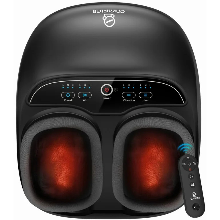 Foot Massager with Heat, Comfier Shiatsu Foot Massage Machine with Remote for Relax up to Size 13... | Walmart (US)